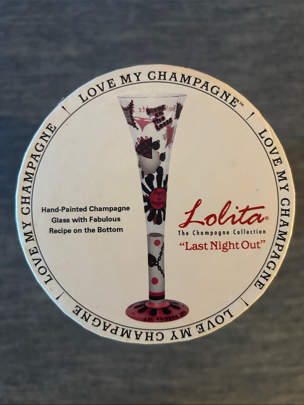 Lolita Hand-Painted The Champagne Collection “Last Night Out”
